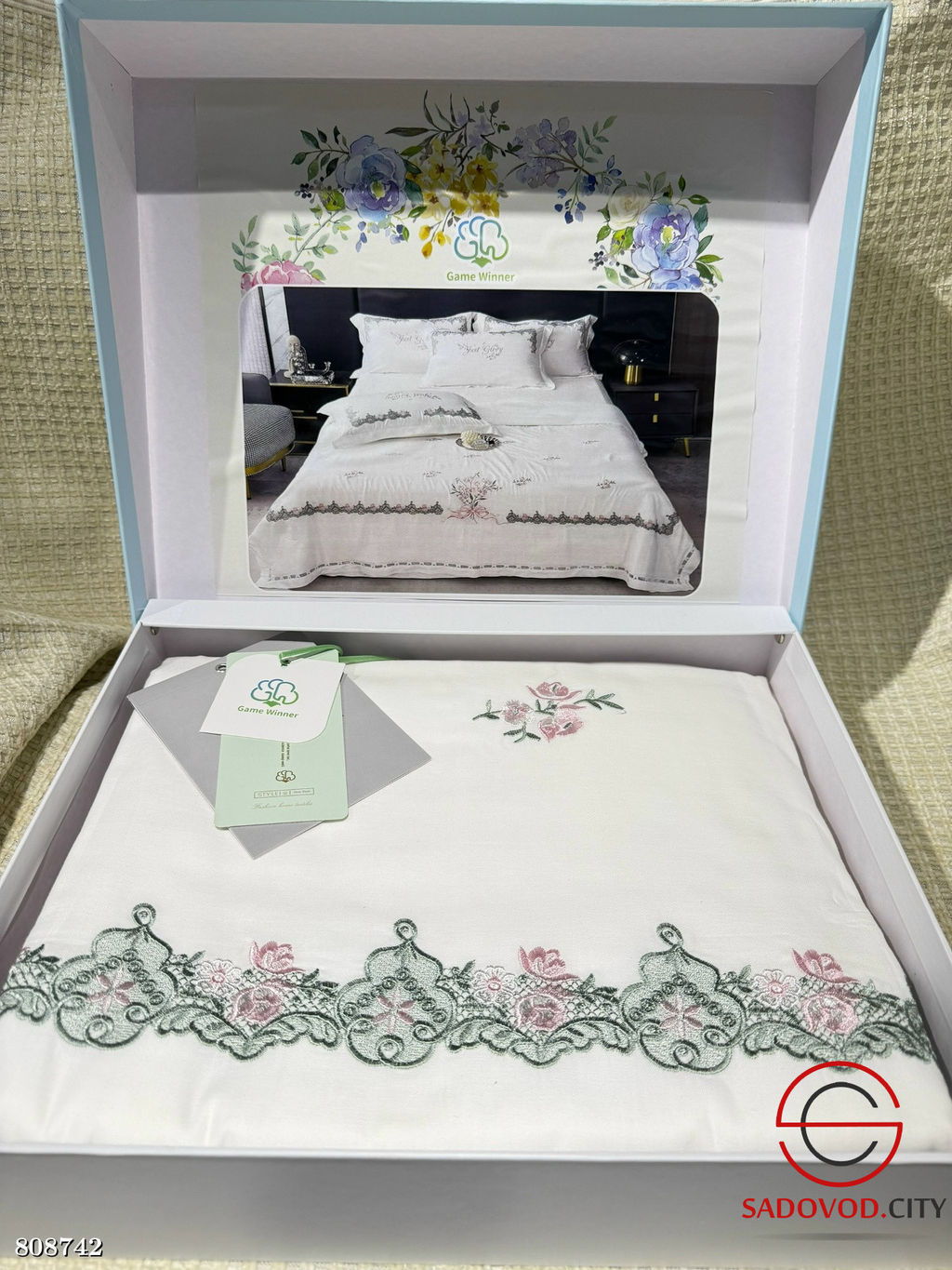 Хлопковые комплекты постельного белья с вышивкой
