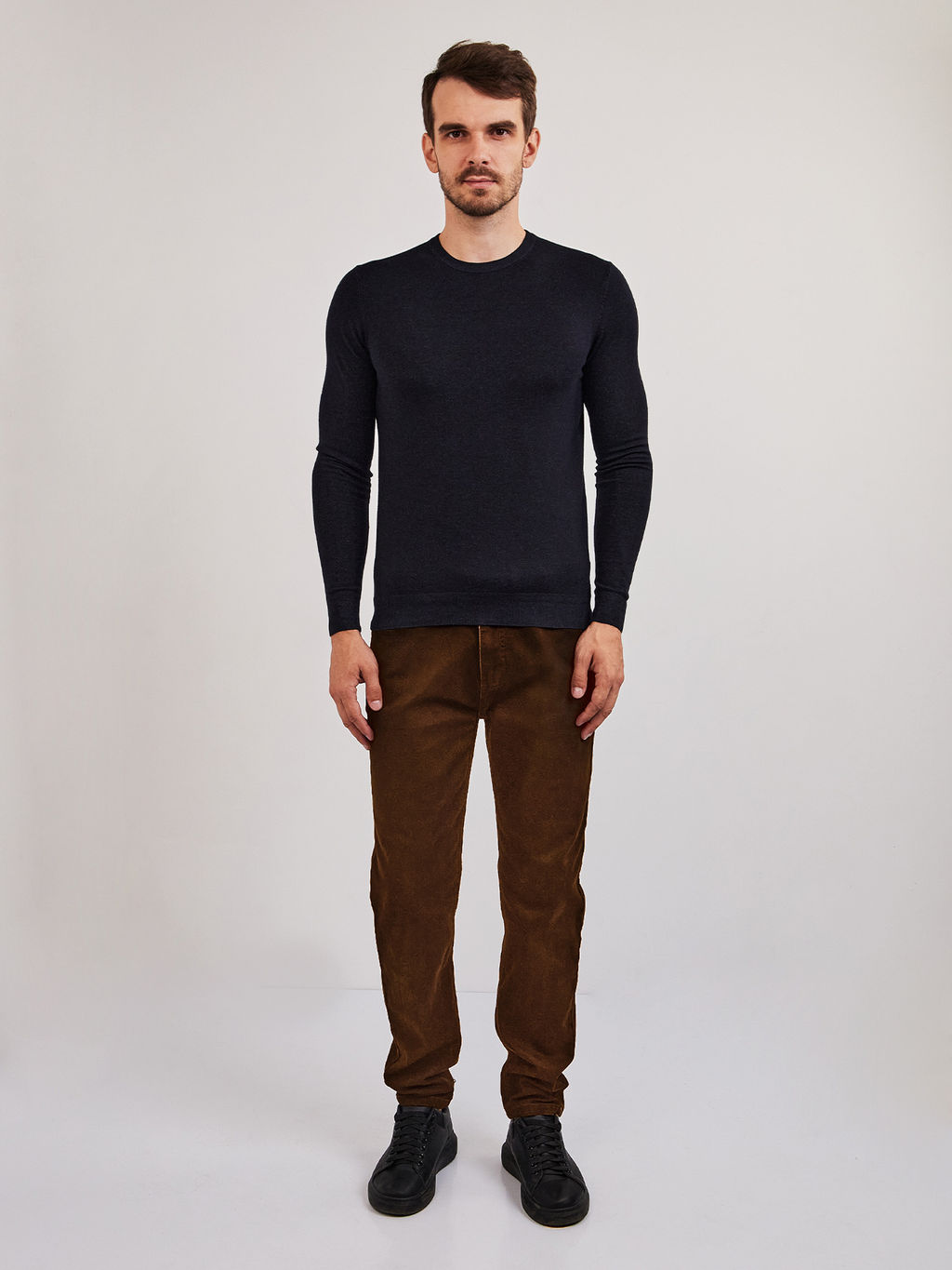 Джемпер мужской GREG G121-KM синий/графит  фото 4