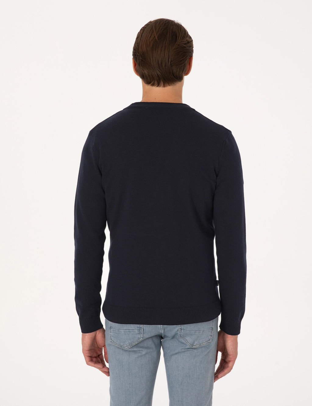 Lacivert Slim Fit Basic D__meli Triko H_rka - Pierre cardin фото 5