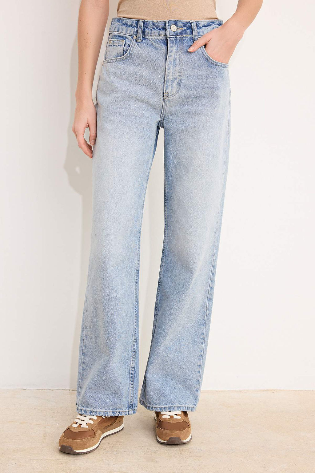 Mavi Yuksek Bel %100 Pamuk Wide Leg Genis Paca Jeans TWOSS26JE00256 - Trendyolmilla фото 3