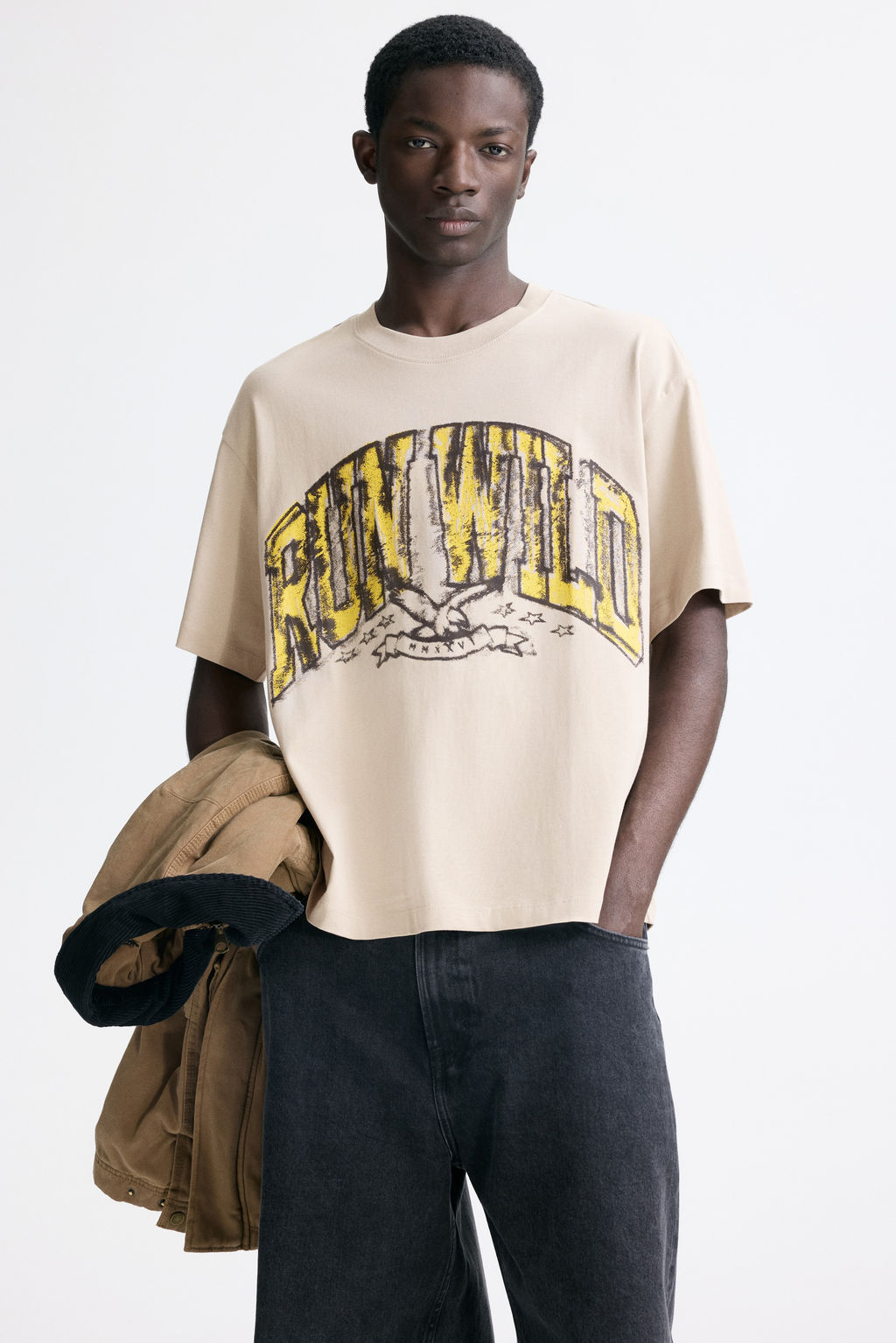 Camiseta con estampado Loose Fit - H&m фото 11