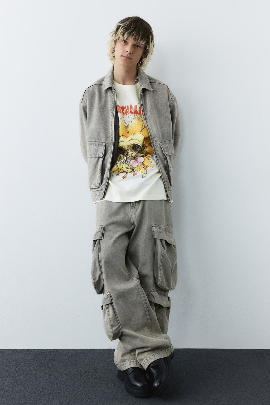 Camiseta estampada de estilo vintage Loose Fit - H&m фото 3