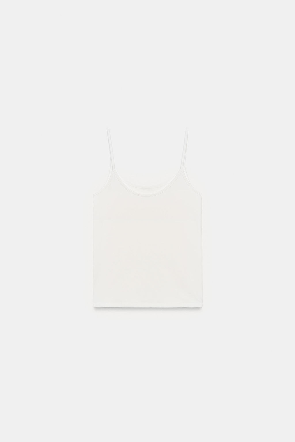 CAMISETA POLIAMIDA TIRANTES FINOS / Crudo - Zara фото 6