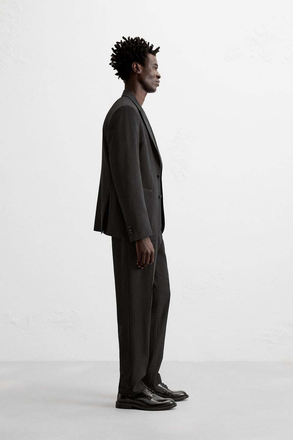 SUIT TUXEDO TROUSERS - Zara фото 4