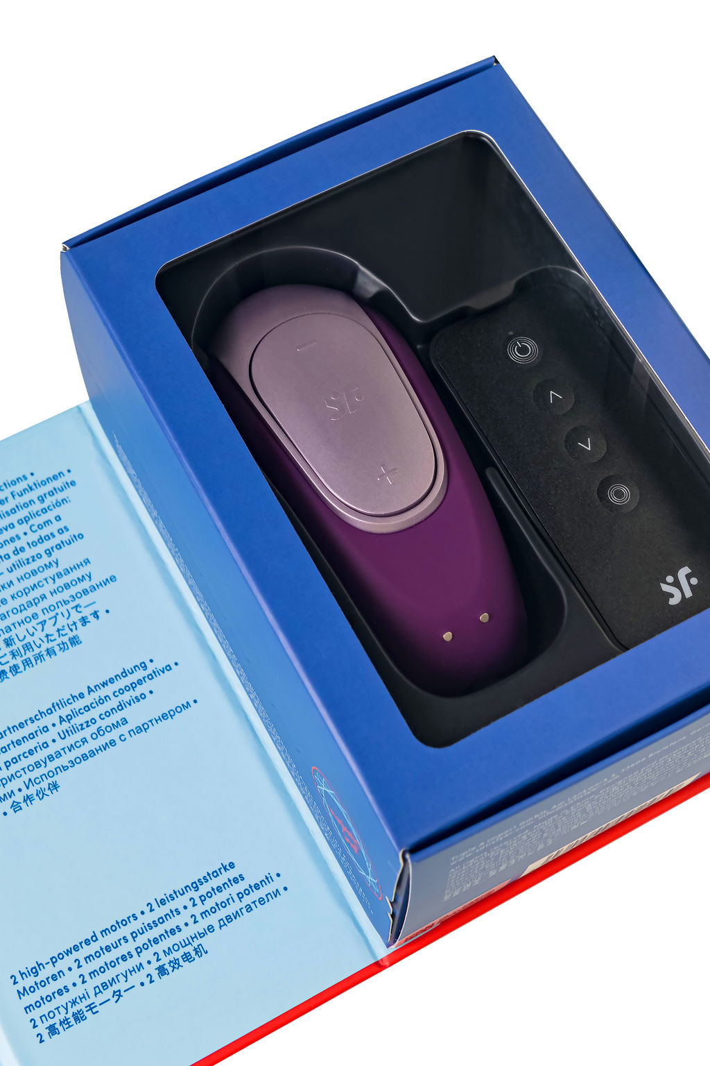 Многофункциональный стимулятор для пар Satisfyer Partner Double Fun, силикон, фиолетовый, 9 см  фото 16