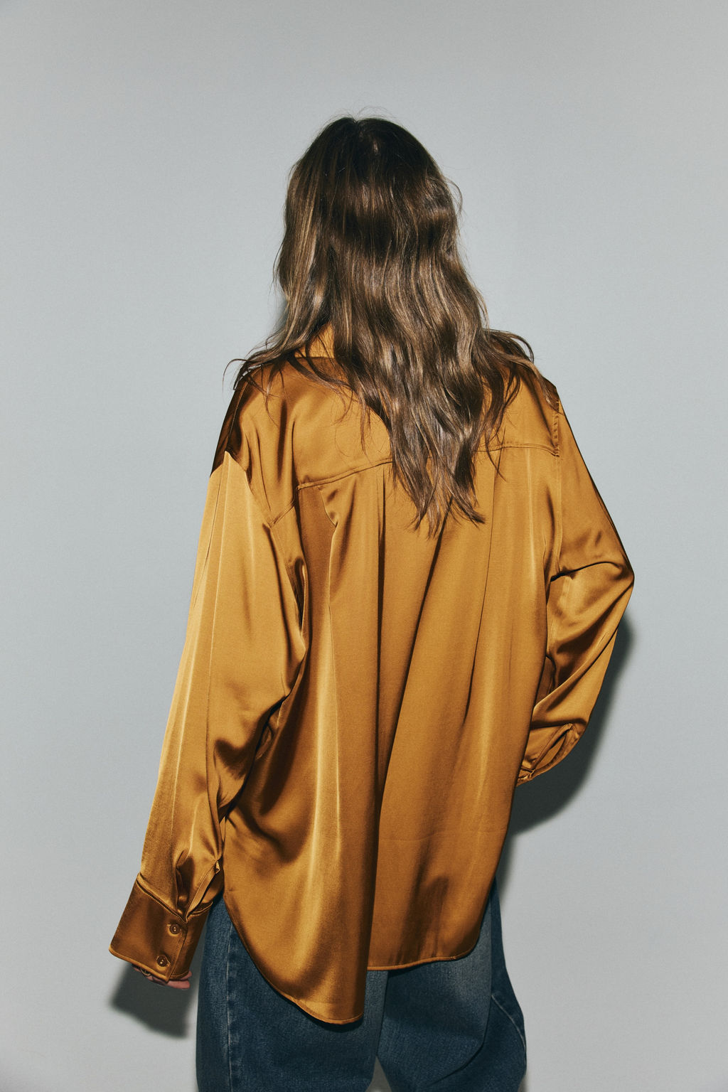 Camisa oversize de sat?n - H&m фото 5