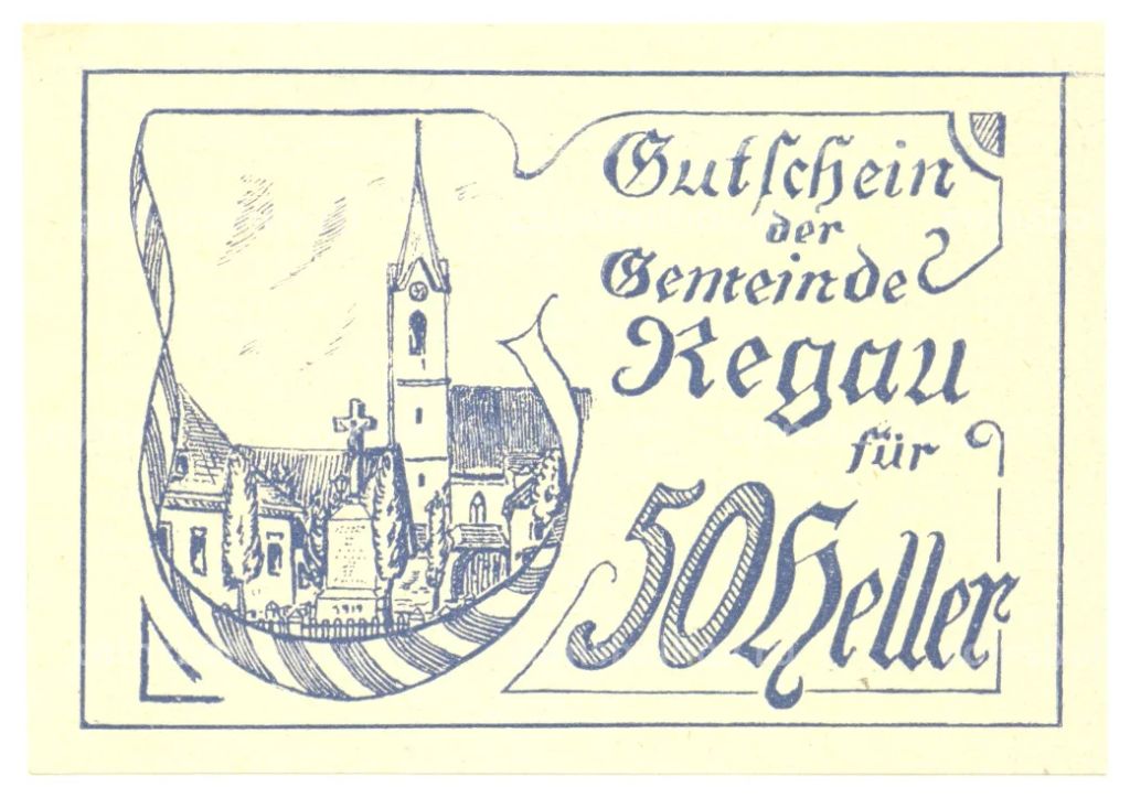 50 геллеров 1920 года Австрия Нотгельд