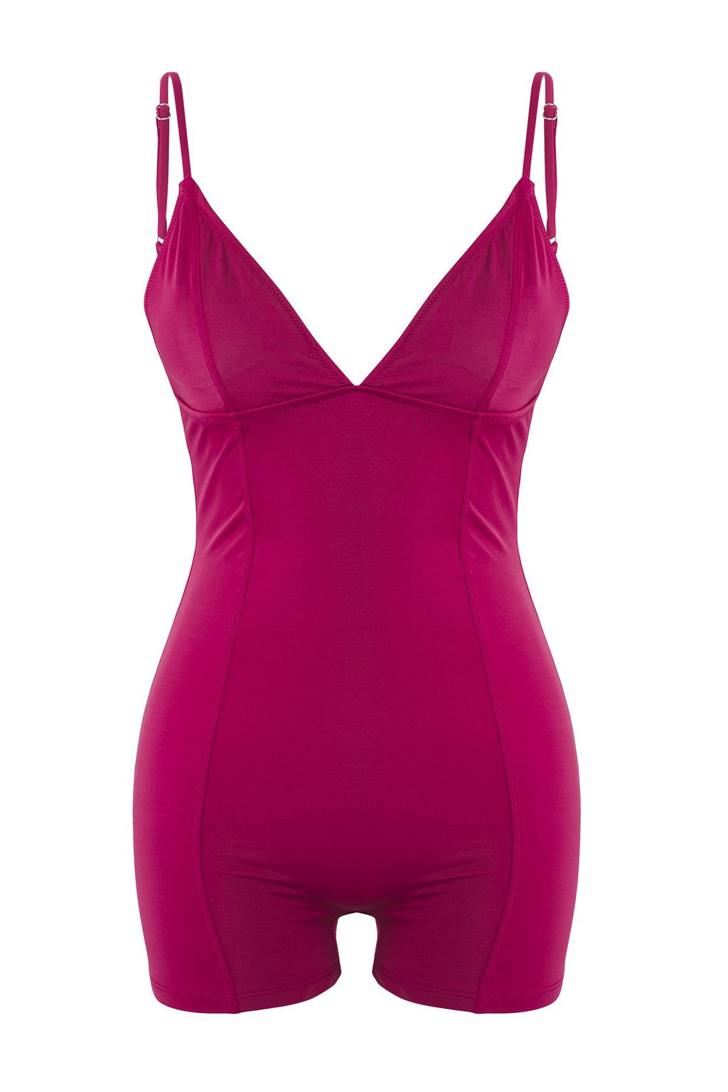 TRENDYOLMILLA K?rm?z? V Yaka Poliamid Sortlu Mayo TBESS23MA00143 фото 15