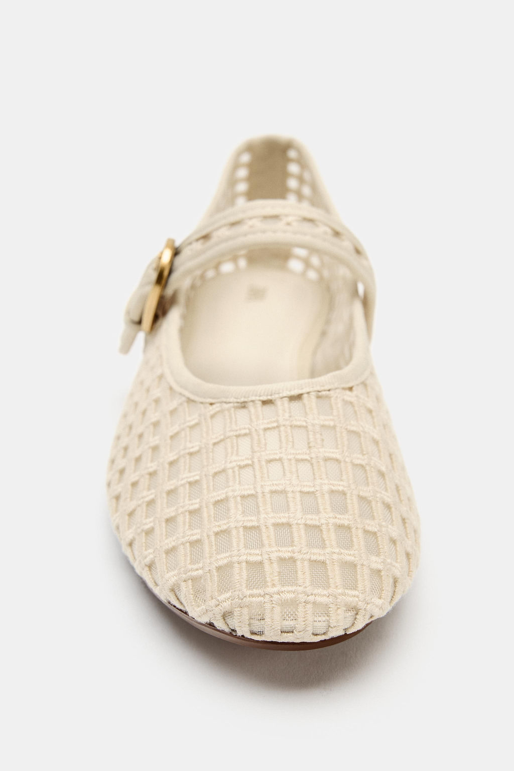 BAILARINA EFECTO CROCHET / Blanco Crudo - Zara фото 8