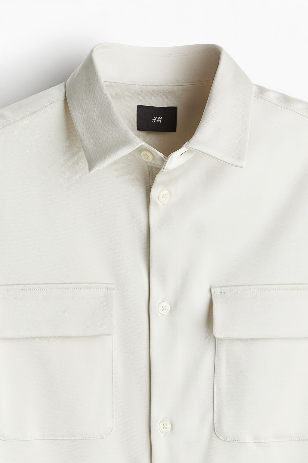 Sobrecamisa de saten Regular Fit - H&m фото 7