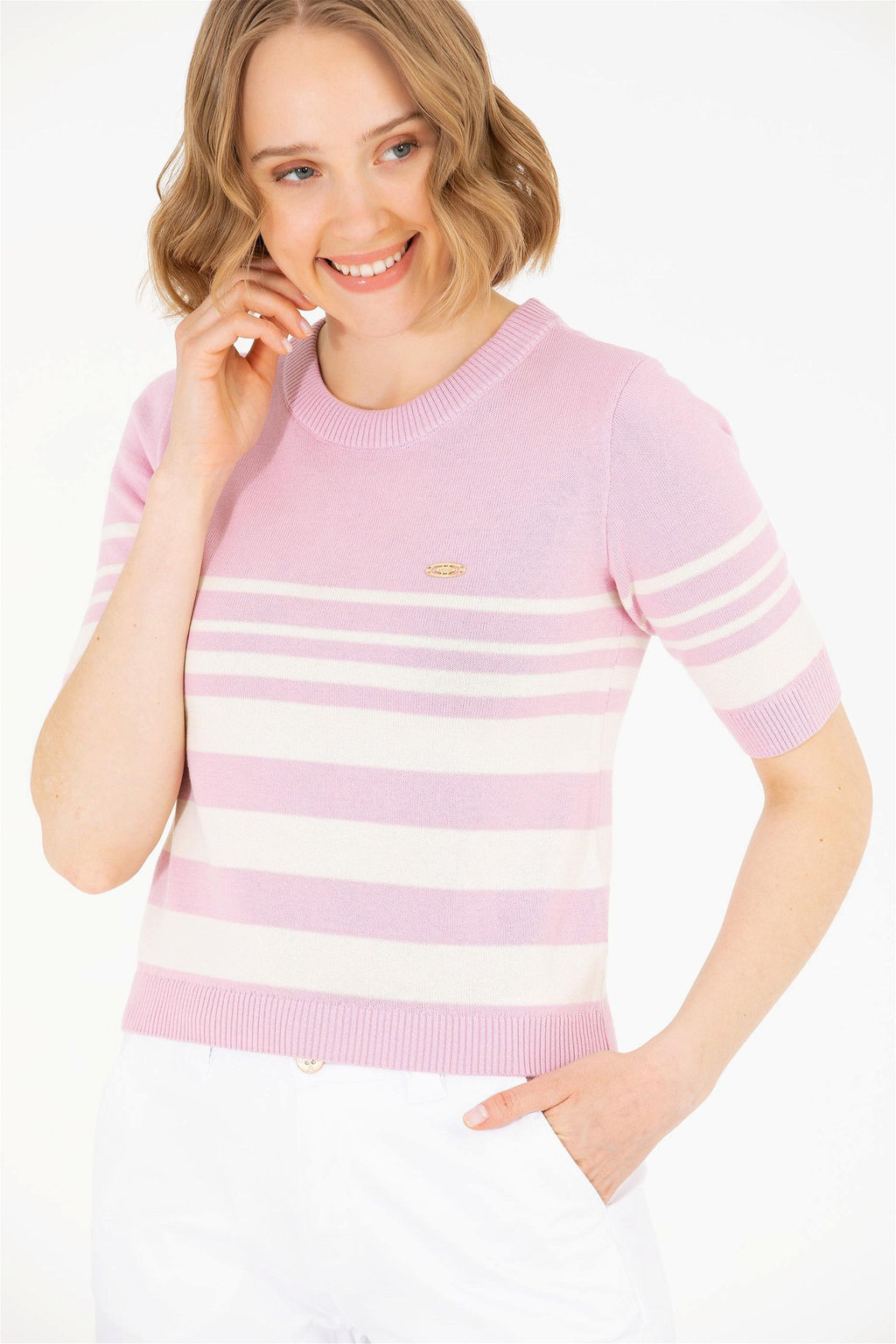 U. S. Polo Assn Женский свитер с круглым вырезом Магнолия - U.s. polo assn фото 8