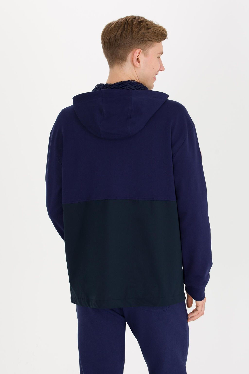 Erkek Lacivert Kap__onlu _rme H_rka