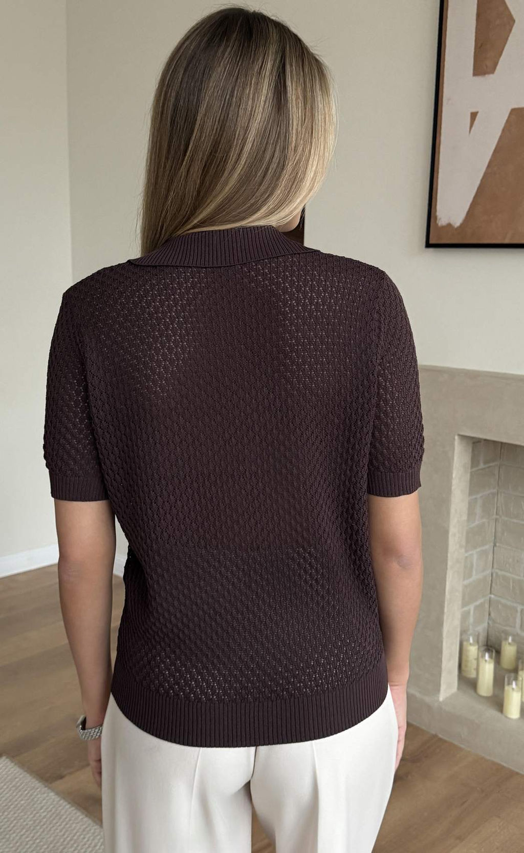 Поло жен F612-1582 coffee - Fine joyce фото 8