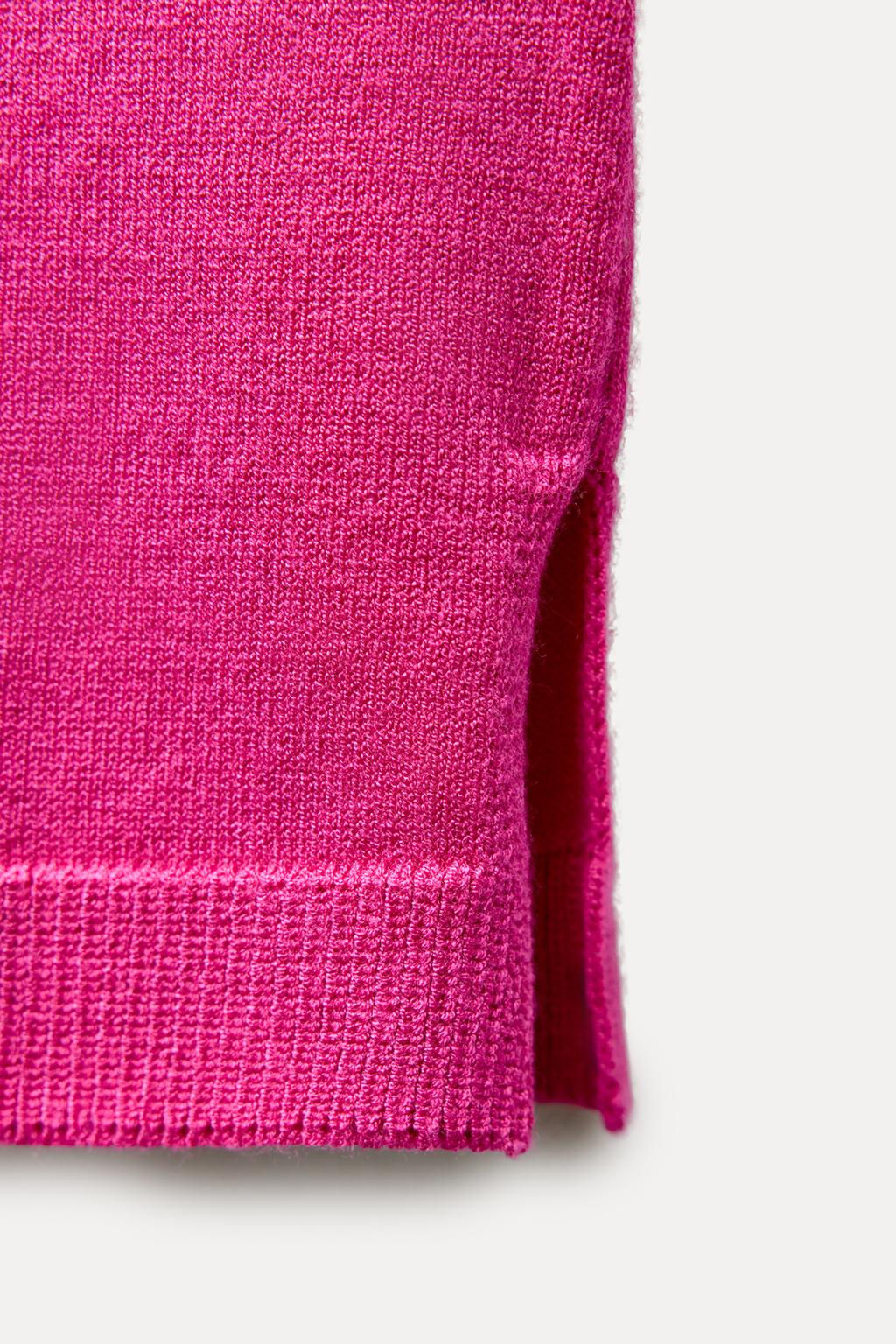 BASIC PLAIN KNIT TOP - Zara фото 14