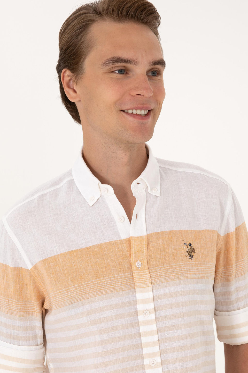 Erkek Turuncu Uzun Kollu G_mlek - U.s. polo assn фото 2