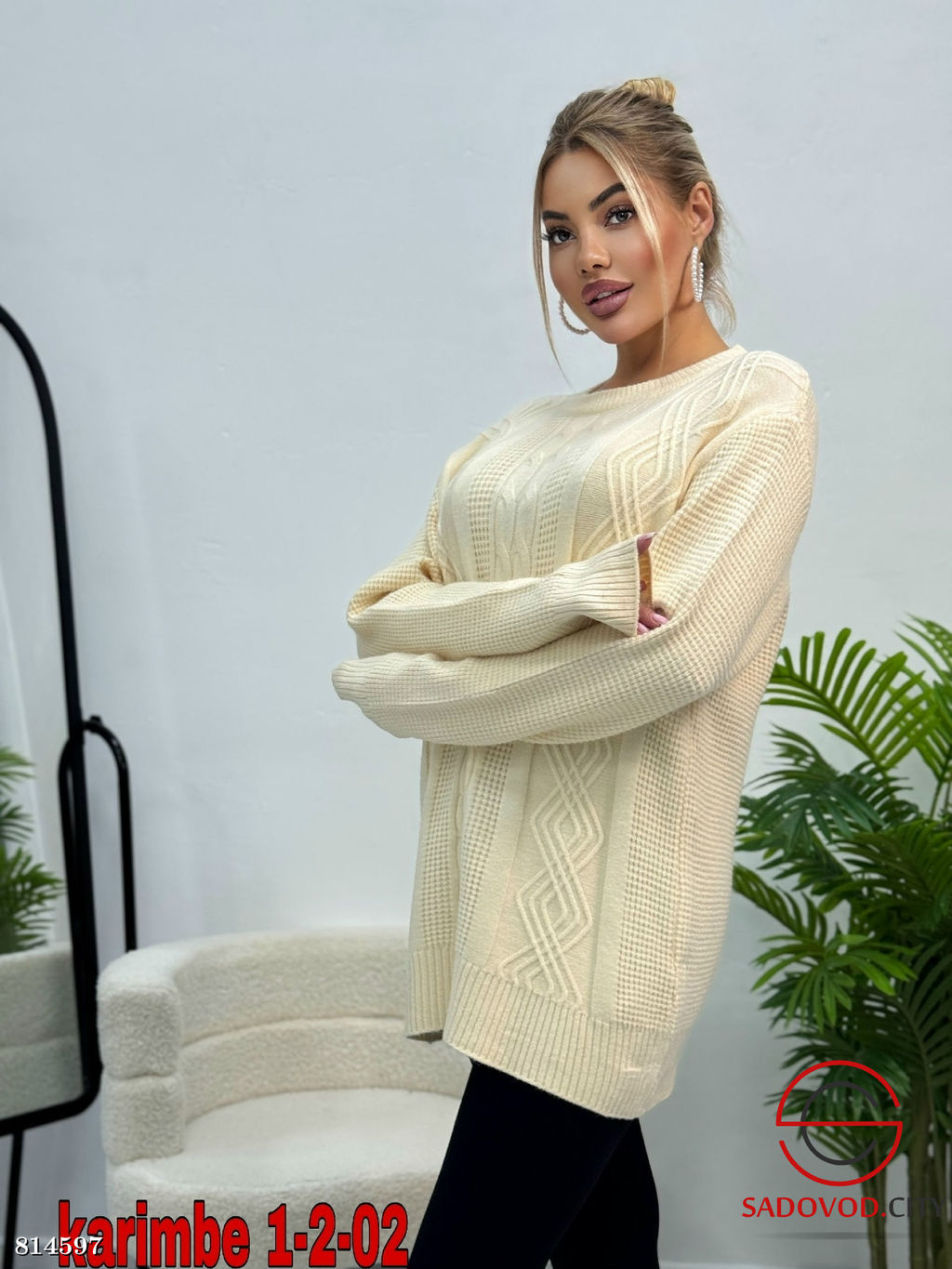 Кофта женская однотонная - Bruno фото 7