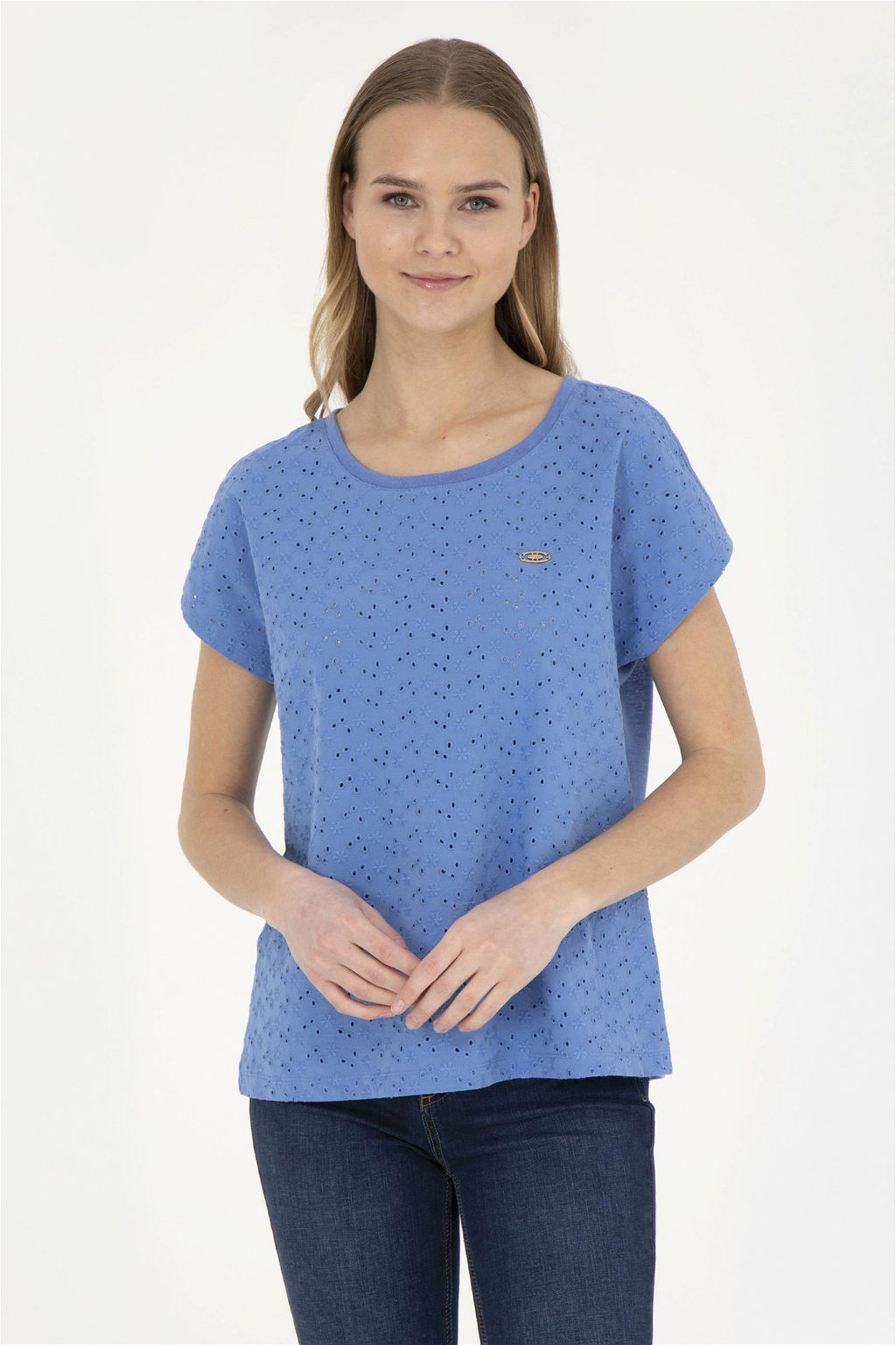 Женская темно-синяя футболка - U.s. polo assn фото 2