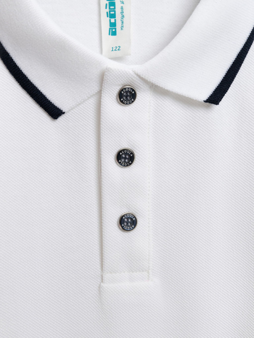 ACOOLA / Сорочка-поло верхняя для мальчиков Ayden белоснежный  фото 5