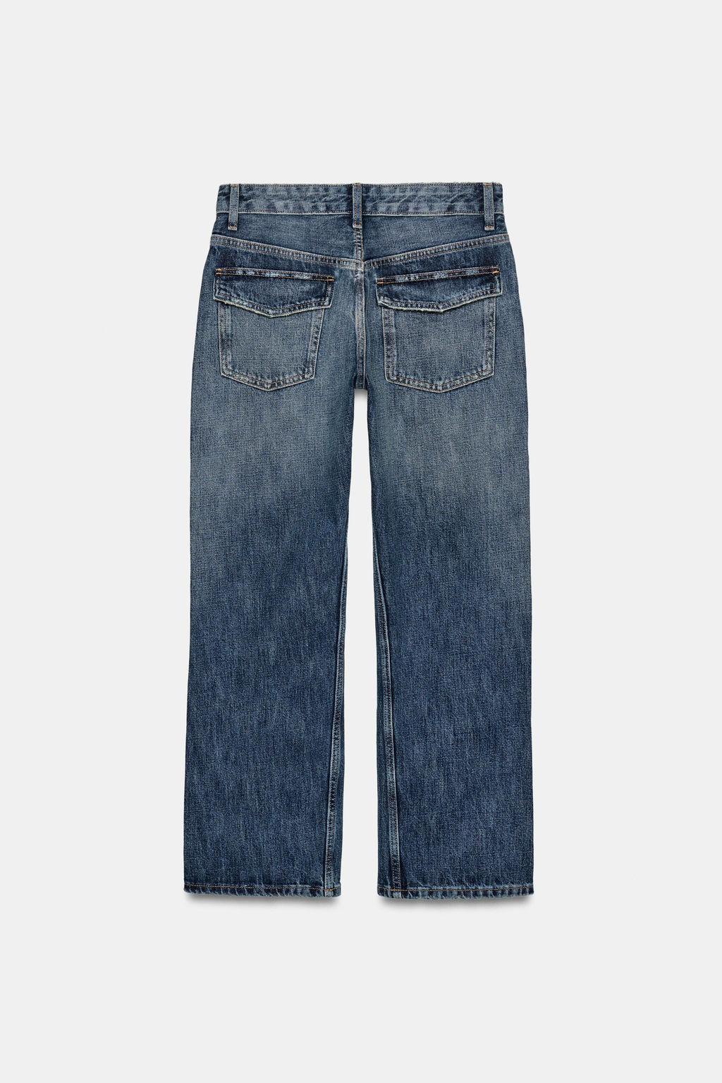 JEANS TRF CROPPED TIRO MEDIO / Marino - Zara фото 6