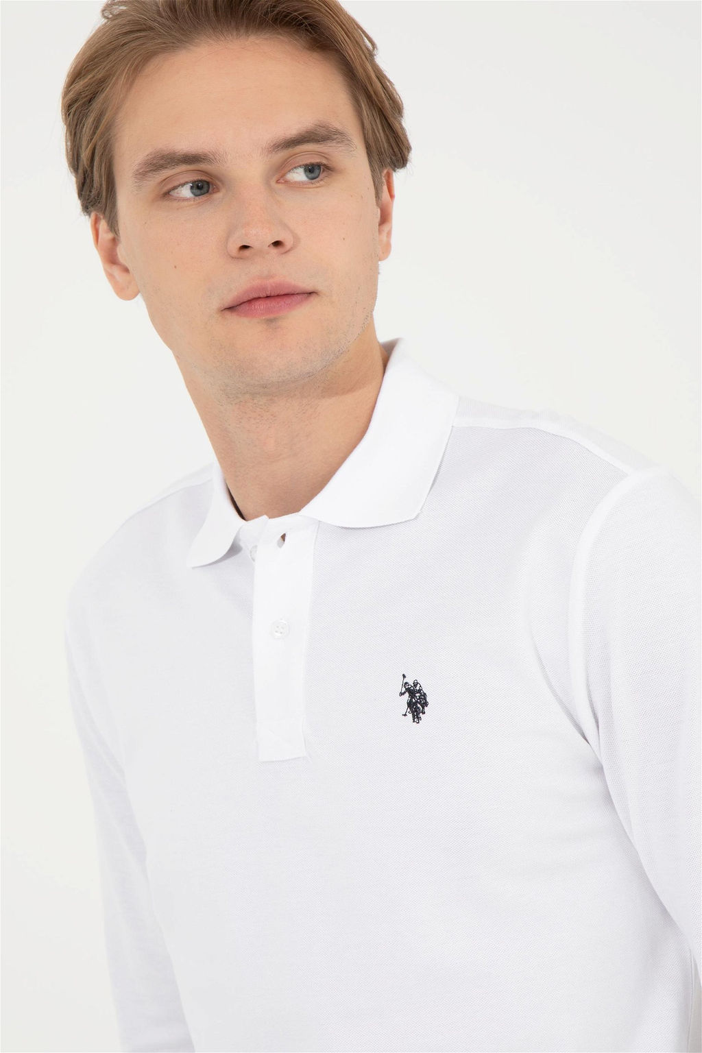 Мужской белый базовый свитшот Неожиданная скидка в корзине - U.s. polo assn фото 3