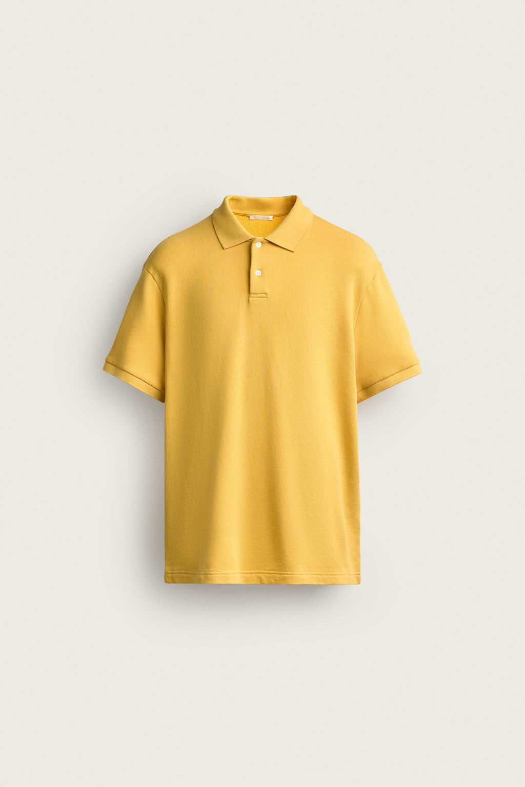 SUDADERA POLO REGULAR FIT MANGA CORTA / Amarillo - Zara фото 8