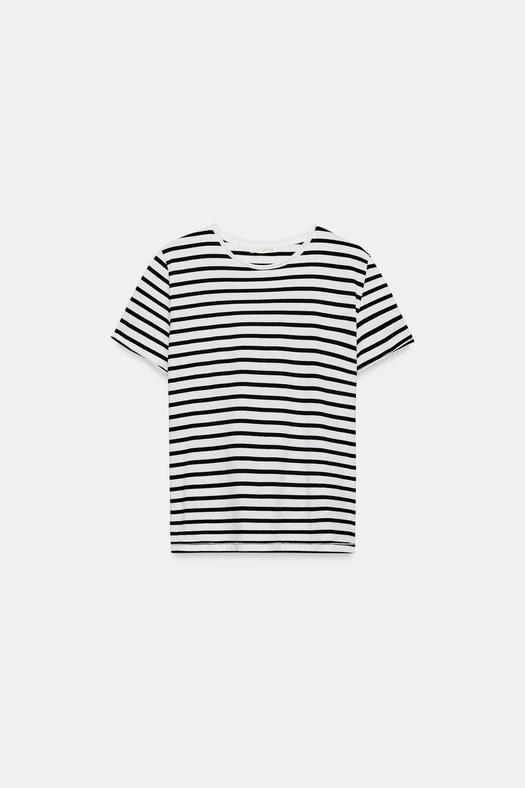 CAMISETA LAVADA MANGA CORTA / rayas