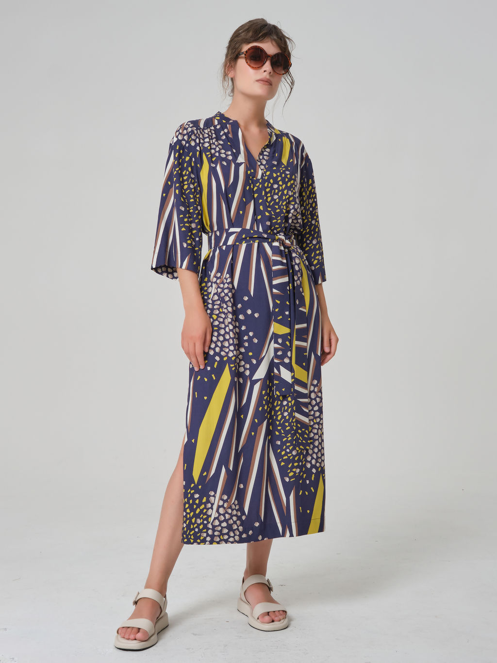 Платье из вискозы с принтом - Stilla фото 2