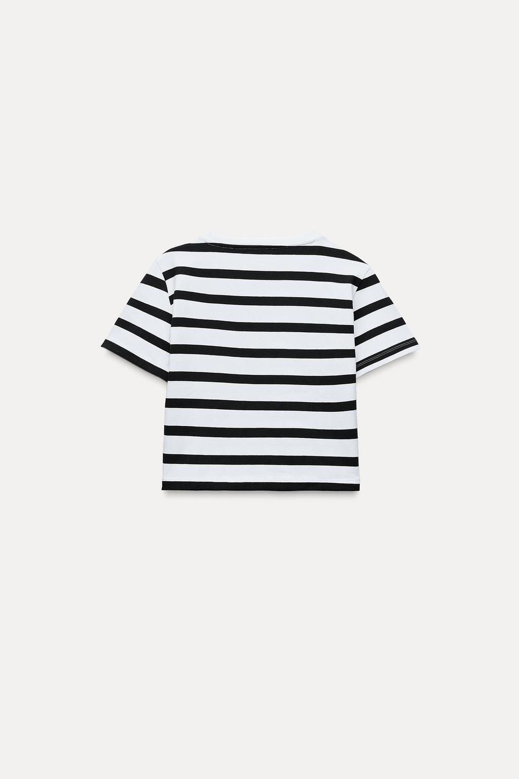 CROPPED STRETCH T-SHIRT - Zara фото 25