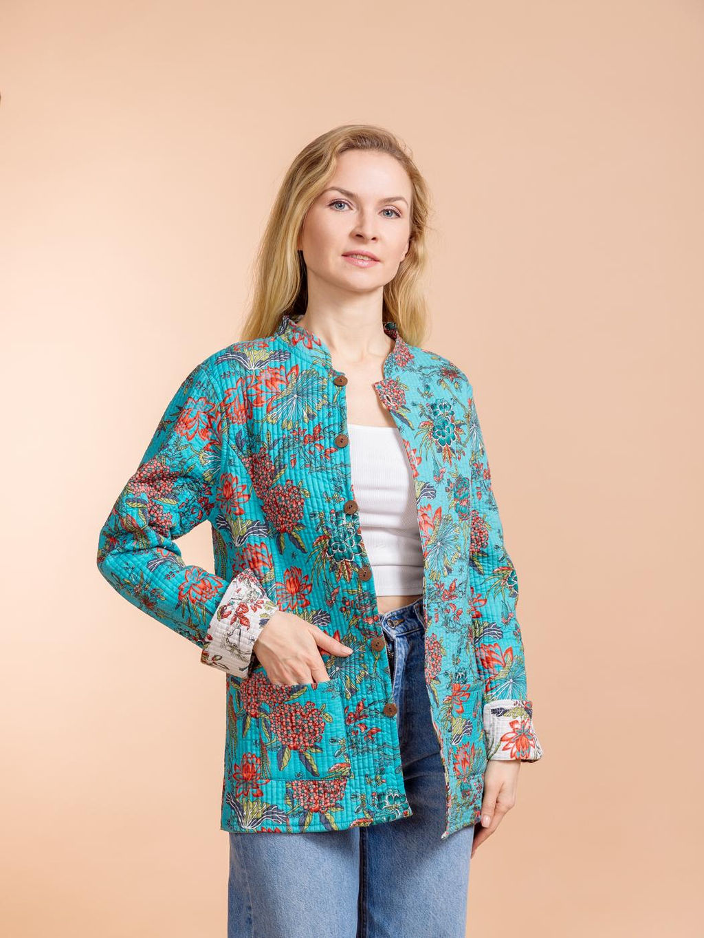 Жакет двухсторонний стеганый № 900-18 (Лето-2025) - Ганг фото 2