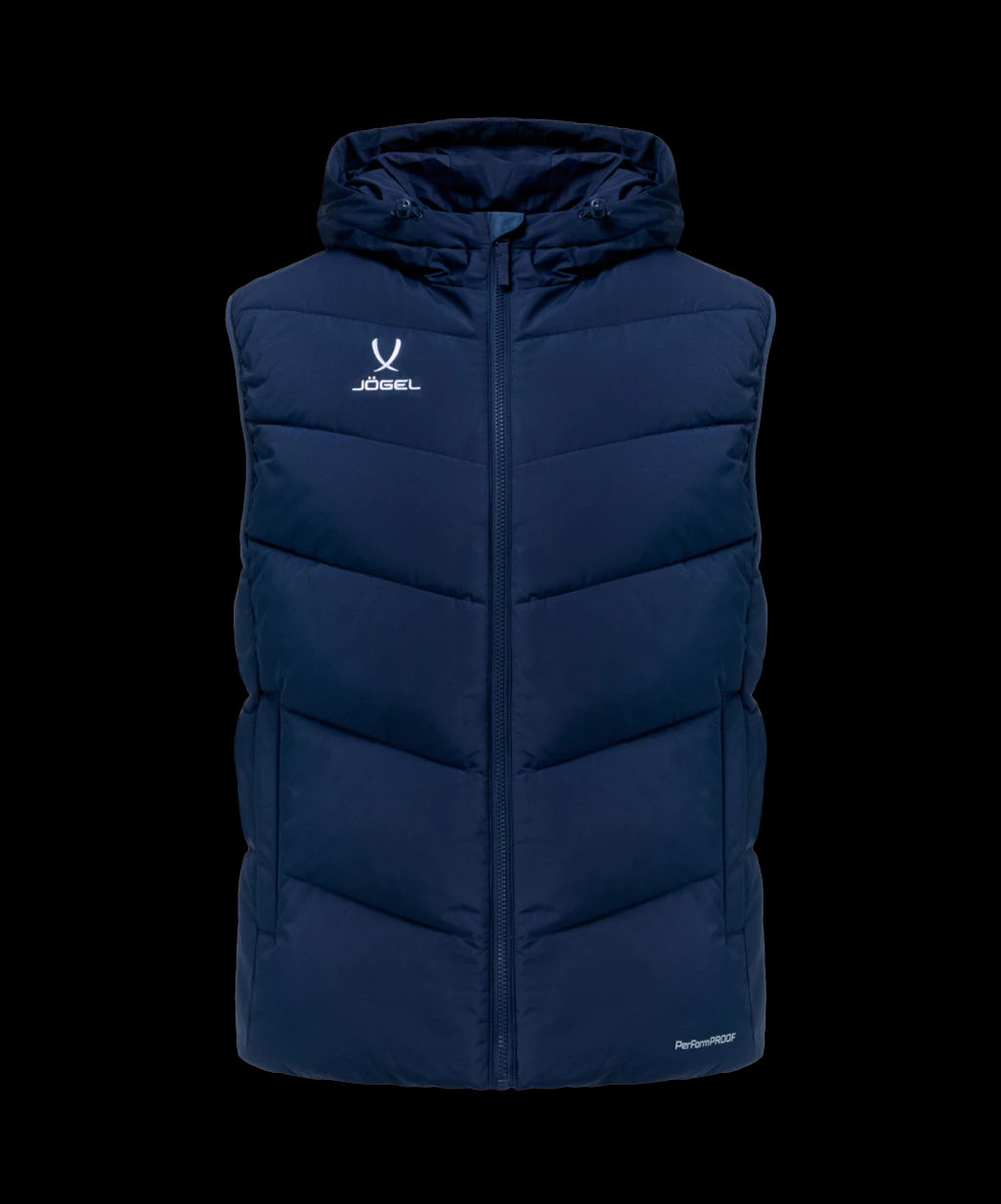 Жилет утепленный c капюшоном JOGEL ESSENTIAL PerFormPROOF Padded Hooded Vest, темно-синий  фото 2