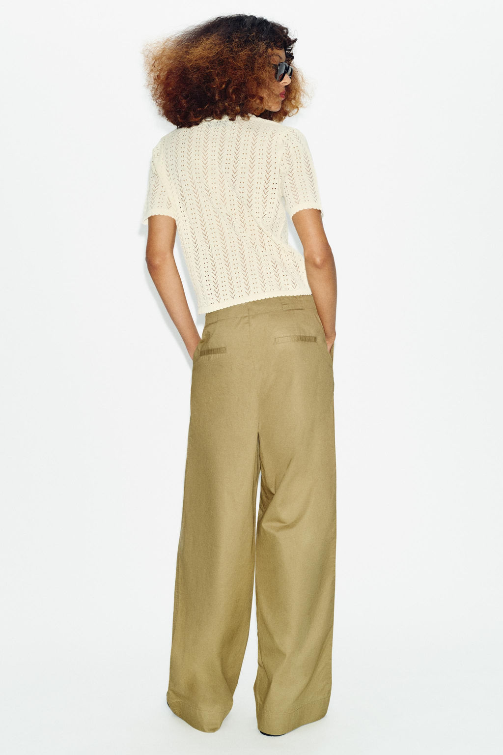 CHAQUETA PUNTO POINTELLE MANGA CORTA / Vainilla - Zara фото 4