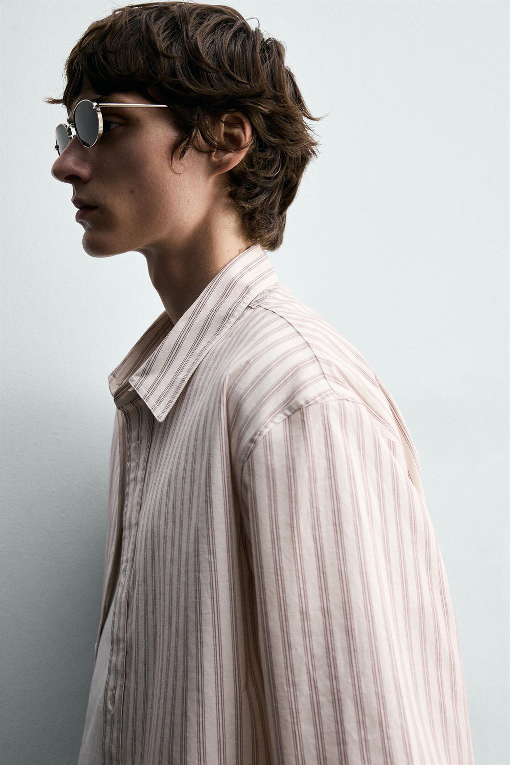 CAMISA RELAXED FIT RAYAS / Crudo - Zara фото 6