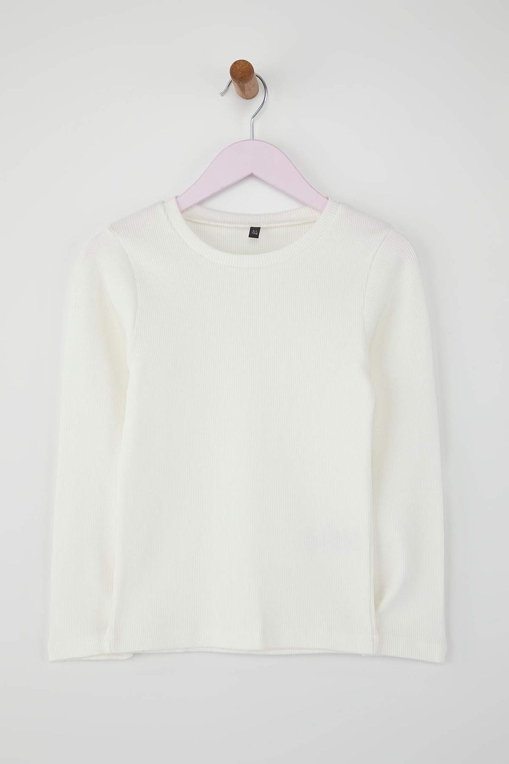 Gul Kurusu-Ekru 2li 100% Pamuk Kadife Duz Kare Yaka A-line K?z Cocuk Dokuma Elbise TKDAW26EL00005 - Trendyolmilla фото 2