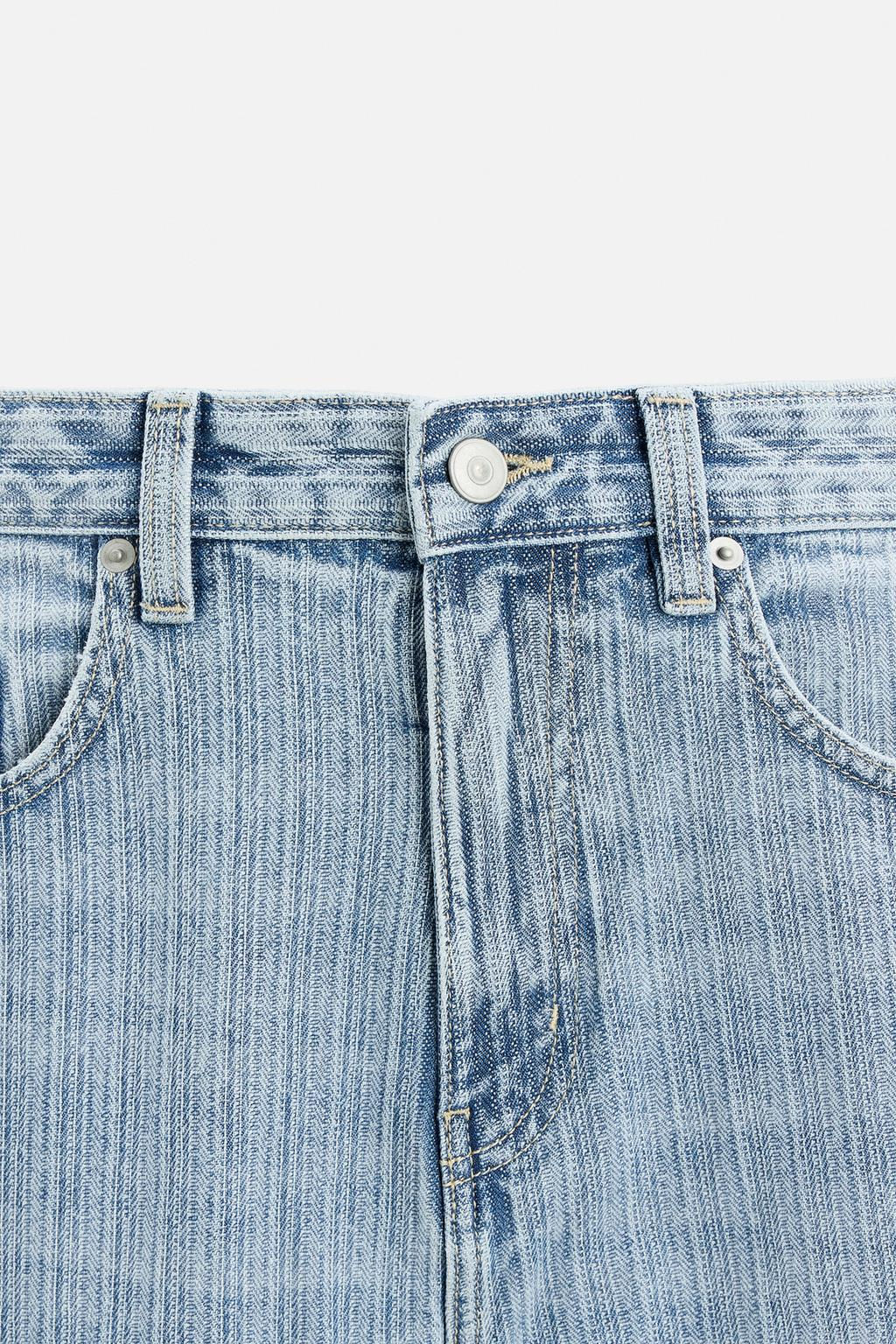 STRUCTURED RELAXED FIT JEANS - Zara фото 7