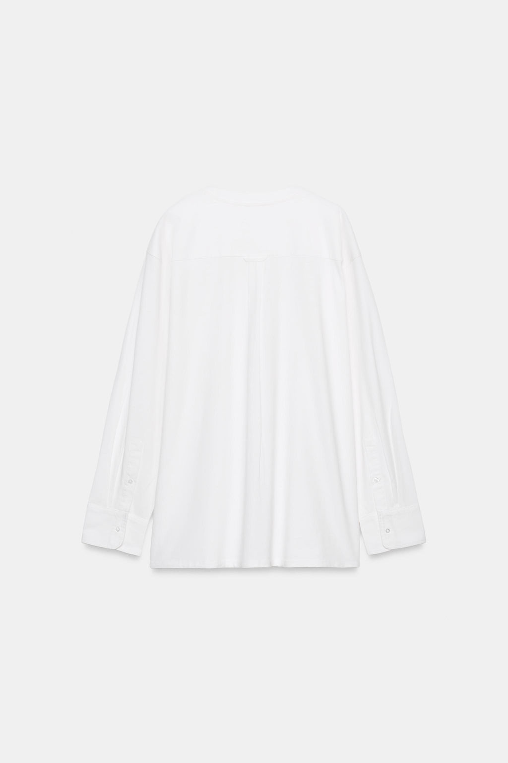 CAMISETA COMBINADA MANGA LARGA / Blanco - Zara фото 9
