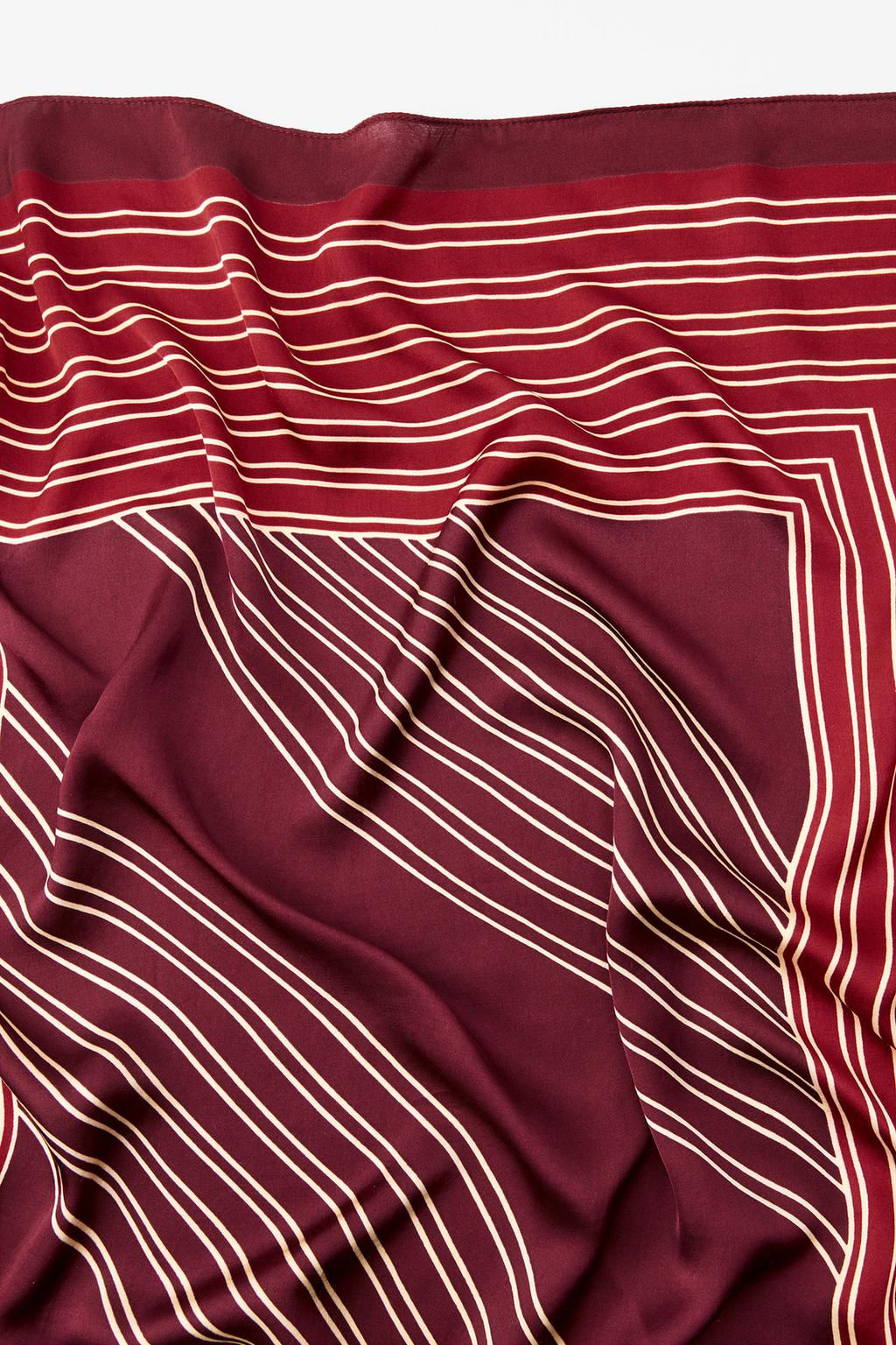 STRIPED SATIN SCARF - Zara фото 5