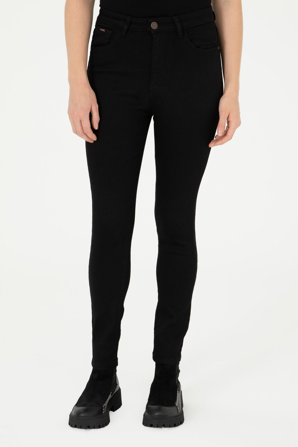 Женские черные джинсовые брюки - U.s. polo assn фото 8