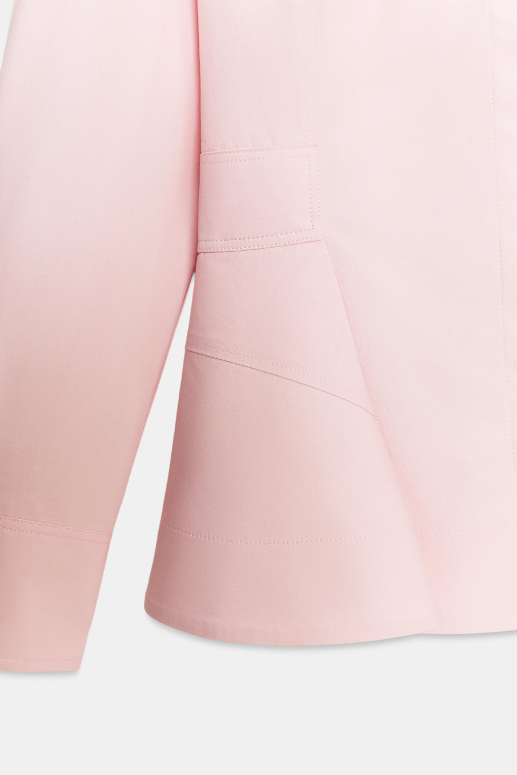 CAMISA POPEL?N PEPLUM ZW COLLECTION / Rosa - Zara фото 7