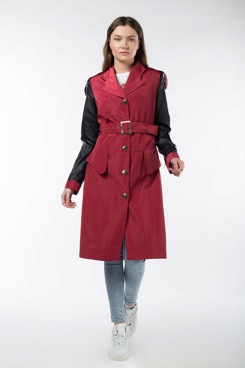 03-1713 Плащ женский (пояс) - El podio фото 12