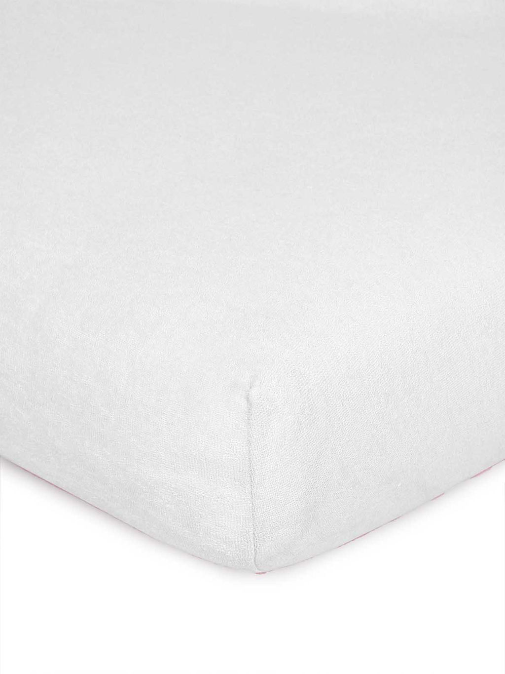 Простыня на резинке Махра - Молоко 180х200х20