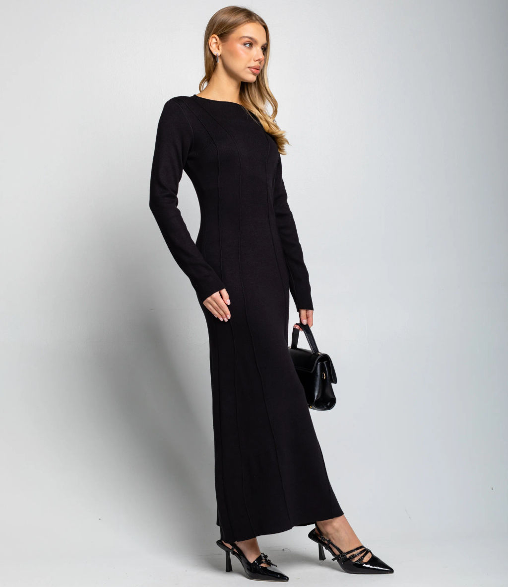 Платье #КТ25114, чёрный - Dommod фото 3