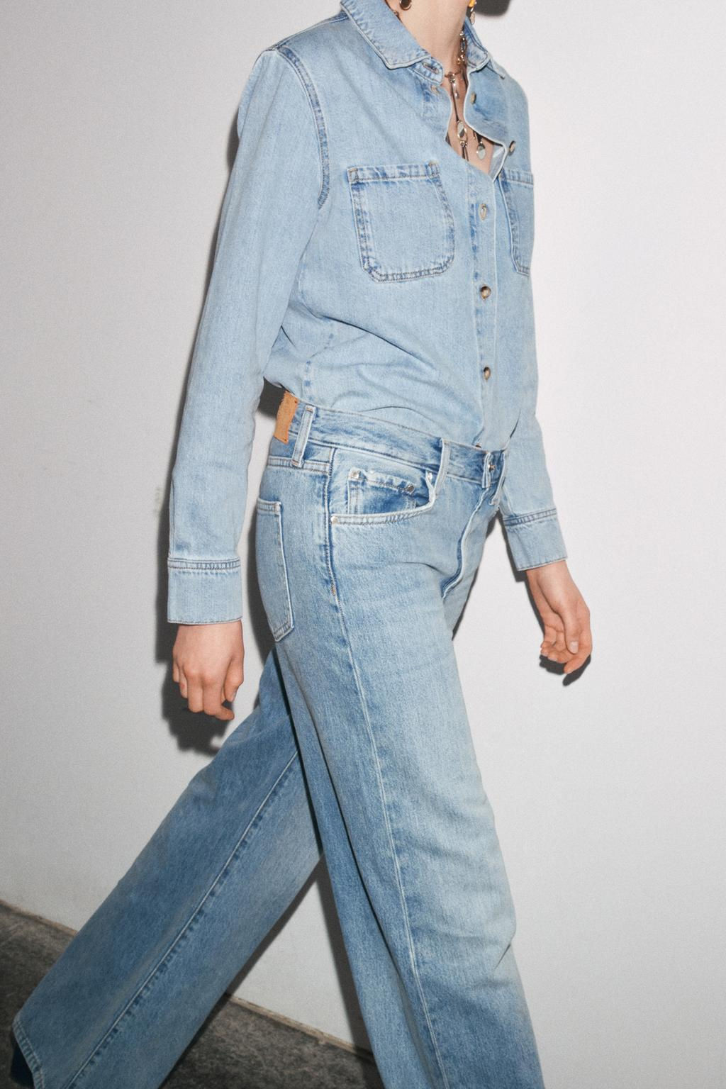 ZW COLLECTION WIDE-LEG LOW-RISE JEANS - Zara фото 26