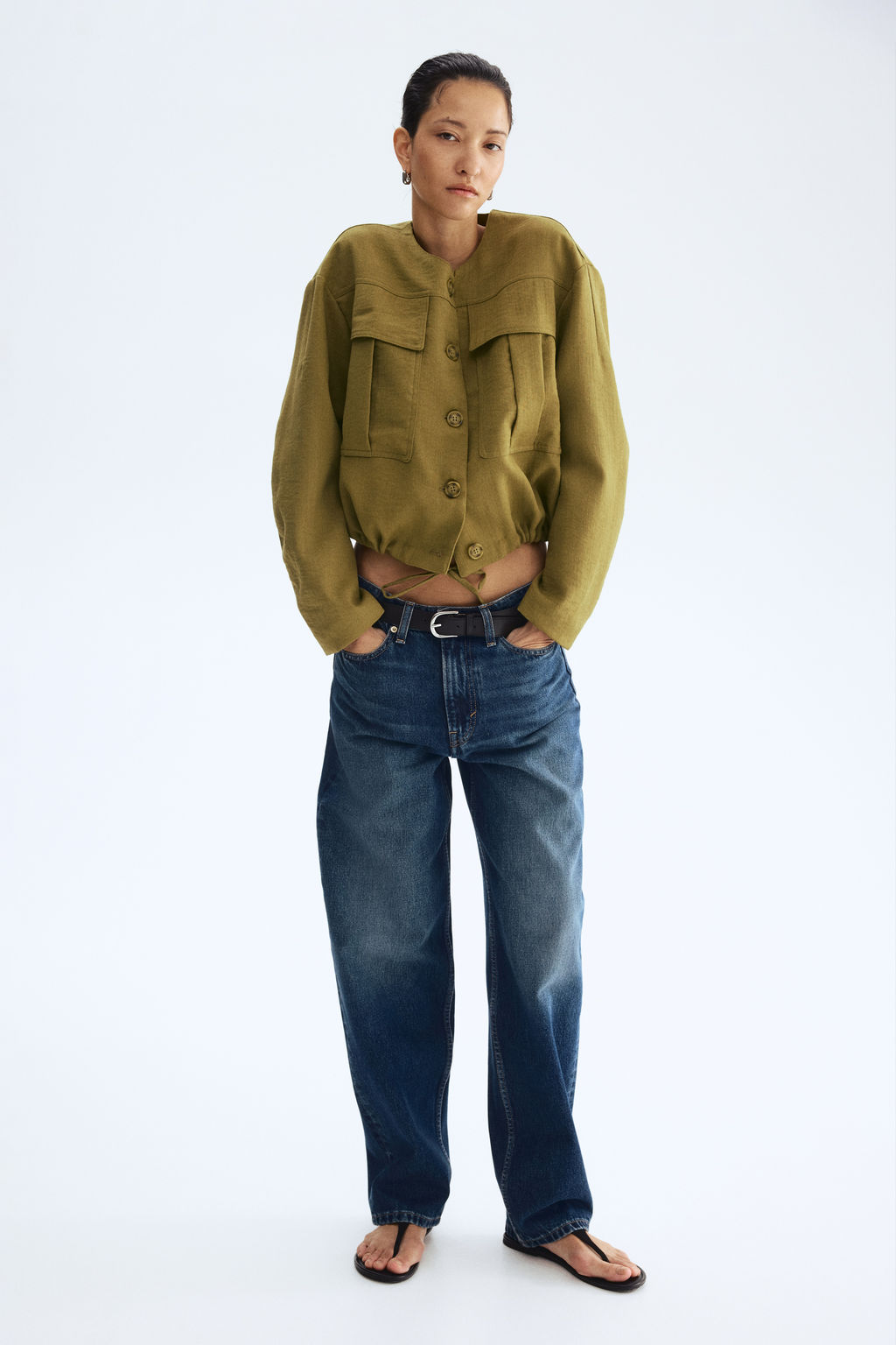 Chaqueta sin cuello - H&m фото 4