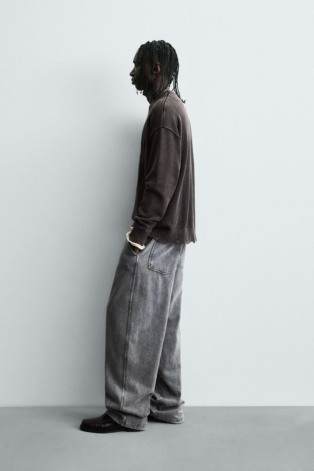 REVERSIBLE SWEATER WITH RIPPED EFFECT - Zara фото 4