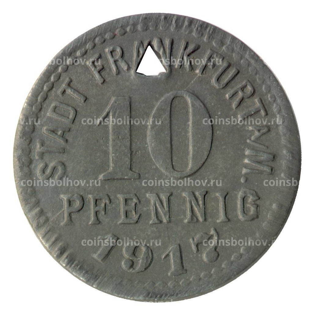 Монета 10 пфеннигов 1917 года Германия Нотгельд (Франкфурт на Майне)