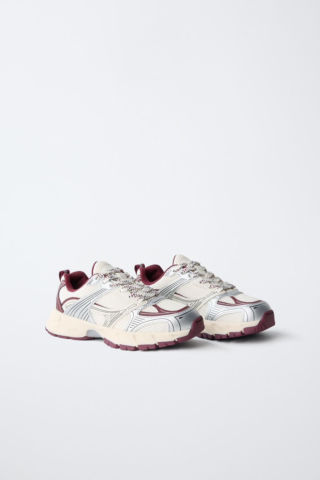 ZAPATILLA DEPORTIVA REJILLA / Rojo Burdeos - Zara фото 2