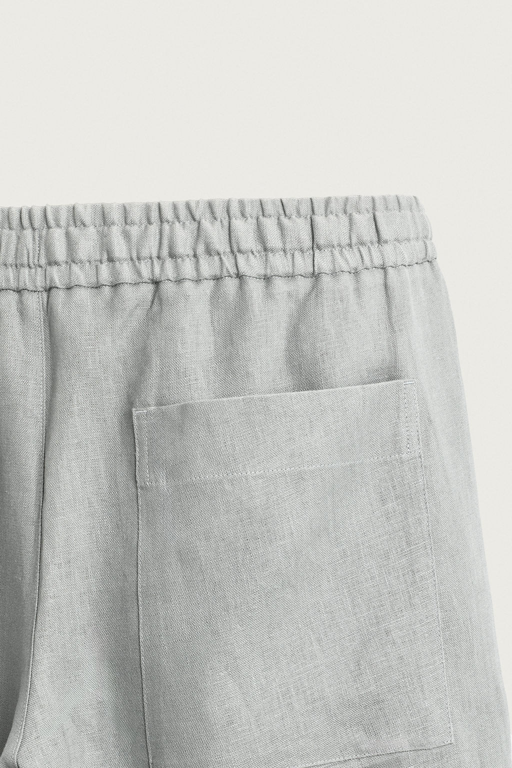 PANTAL?N RELAXED FIT 100% LINO / Gris claro - Zara фото 14