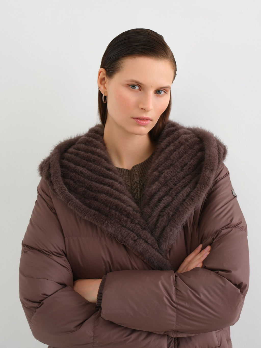 Conso/WDLF 230539 - cappuccino Пуховое пальто  фото 7