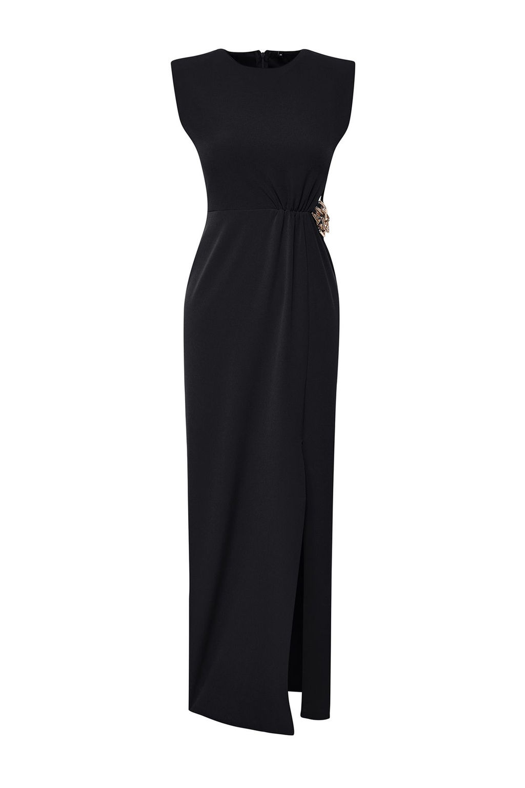 TRENDYOLMILLA Siyah Vucuda Oturan Astars?z Uzun S?k Abiye & Mezuniyet Elbise TPRSS25AE00018  фото 6