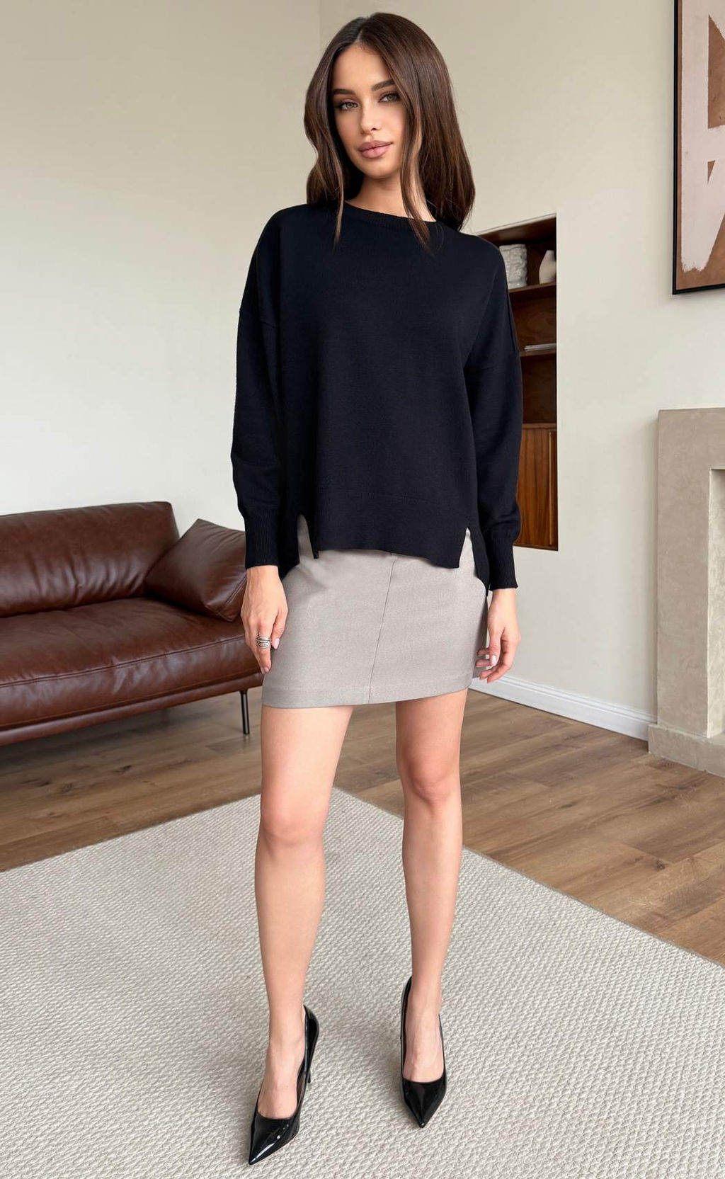 Джемпер F522-15120 black - Fine joyce фото 10